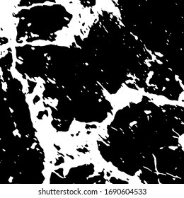 Stress Graugraue Overlay-Textur. brüchiger, undurchsichtiger Hintergrund. Schmutziges Pulver raue leere Abdeckvorlage. Agerer Spitzmaulwurf krümmelt die Wand. Wetterdriftes, alterndes Design-Element. EPS10-Vektorillustration.