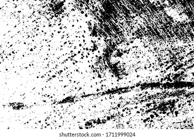  Textura superpuesta de grano en mal estado. Borra el polvo desordenado fondo. Planta de tapa vacía en polvo sucio.Fondo de pared de migajas con una pizarra. Elementos de diseño de envejecimiento con goteo meteorológico. Vector EPS10.