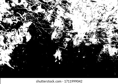  Textura superpuesta de grano en mal estado. Borra el polvo desordenado fondo. Planta de tapa vacía en polvo sucio.Fondo de pared de migajas con una pizarra. Elementos de diseño de envejecimiento con goteo meteorológico. Vector EPS10.