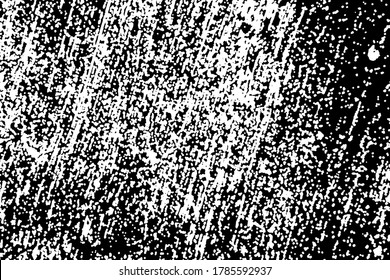Distressed spray grainy overlay texture. Grunge dust messy background. Dirty powder rough empty cover template. Aged splatter crumb wall backdrop. Weathered drips aging design element. EPS10 vector.
