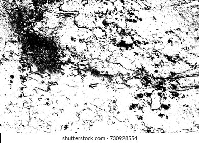 Distressed spray grainy overlay texture. Grunge dust messy background. Dirty powder rough empty cover template. Aged splatter crumb wall backdrop. Weathered drips aging design element. EPS10 vector.