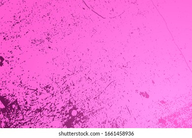 Textura violeta con grano en mal estado. Borra el polvo desordenado fondo. Planta de tapa vacía en polvo sucio. Fondo de pared de migajas con una pizarra. Elementos de diseño de envejecimiento con goteo meteorológico. Vector EPS10.