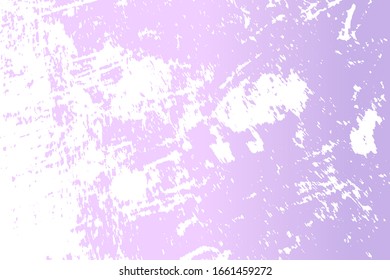 Textura violeta con grano en mal estado. Borra el polvo desordenado fondo. Planta de tapa vacía en polvo sucio. Fondo de pared de migajas con una pizarra. Elementos de diseño de envejecimiento con goteo meteorológico. Vector EPS10.