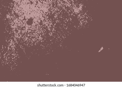 Textura violeta con grano en mal estado. Borra el polvo desordenado fondo. Planta de tapa vacía en polvo sucio. Fondo de pared de migajas con una pizarra. Elementos de diseño de envejecimiento con goteo meteorológico. Vector EPS10.