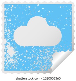 Symbol einer Regenwolke auf der Schälmaschine