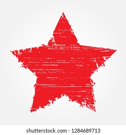 Distressed star icon.Grunge star.