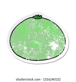 pegatina angustiada de un squash de caricatura