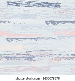Distressed Stripes. Chalk Textures Surface. Seamless Pattern. Trending Chalk Trends Motif. Pastel Pink Backdrop. Texture Scratch Overlay Surface. Brush Vector Background.