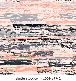 Distressed Stripes. Chalk Textures Surface. Seamless Pattern. Chalk Pattern. Creative Pastel Pink Backdrop. Texture Scratch Overlay Surface. Brush Vector Background.