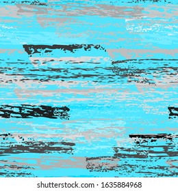 Distressed Stripes. Chalk Textures Surface. Seamless Pattern. Sport Chalk Pattern. Blue and Gray Backdrop. Texture Scratch Overlay Surface. Brush Vector Background.