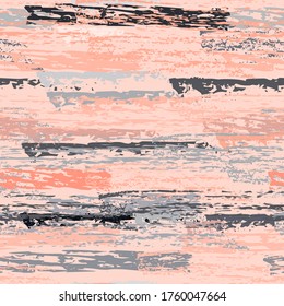 Distressed Stripes. Chalk Textures Surface. Seamless Pattern. Chalk Pattern. Sport Pastel Pink Backdrop. Texture Scratch Overlay Surface. Brush Vector Background.