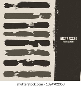 Distressed Stroke Texture Banners Design