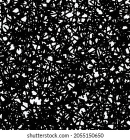 Distressed structure. Mottled surface in black and white. Grunge background.