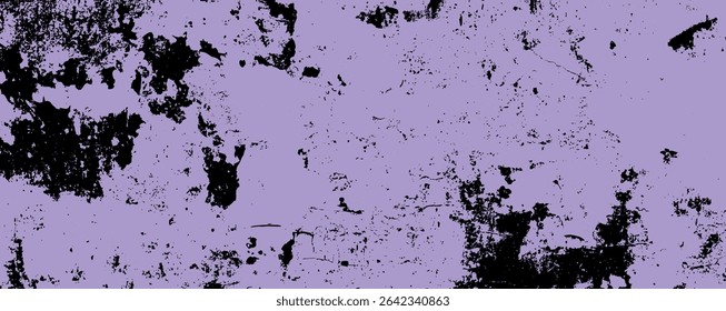 A distressed surface combines shades of purple and black, creating a striking texture that evokes an edgy and artistic appeal, ideal for various design projects or backgrounds.
