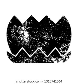 distressed symbol of a flower