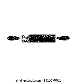 distressed symbol of a rolling pin