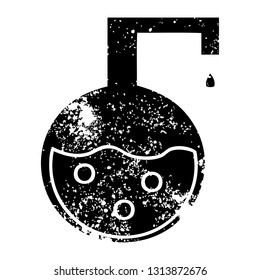 símbolo angustiado de un experimento científico