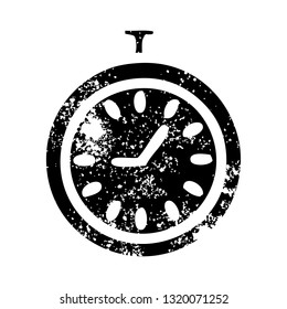 distressed symbol of a time stopper