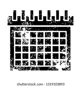 erschüttertes Symbol eines Arbeitskalenders