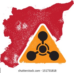 Distressed Syria Chemical Weapon Graphic