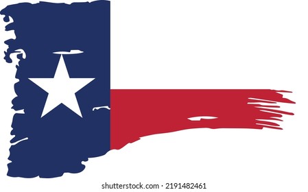 Distressed Texas Flag USA American America Vector State svg