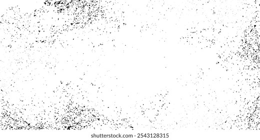 Distressed texture grainy wall. Vector black and white grunge background. Abstract monochrome pattern. Abstract grunge texture design on a white background.