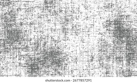 Eine bedrückende Textur aus grauen Linien und Punkten auf weißem Hintergrund, die ein chaotisches Muster erzeugt.