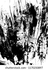 Distressed Texture of tree Bark. Black Wooden   Background. Dirty Grunge Backdrop. Vector illustration.