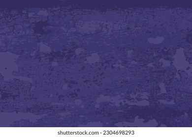 Distressed texture. Vintage weathered wood grunge texture. Vector wooden dark blue background.