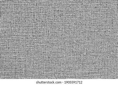 Distressed texture of weaving fabric.  Abstract halftone vector illustration.