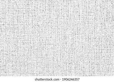 Distressed texture of weaving fabric.  Abstract halftone vector illustration.