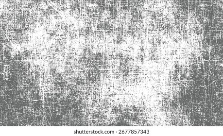 Un fondo texturizado afligido con una mezcla de patrones abstractos grises y blancos y arañazos.