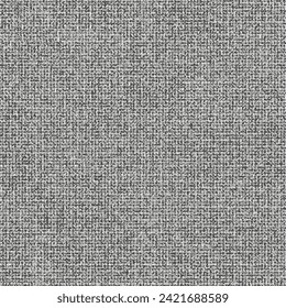 Distressed tweed fabric texture. Old woolen cloth. Background from a thick gray textile sprinkled with black specks. Abstract vector seamless.