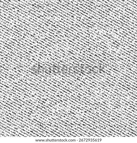 Distressed twill fabric texture. A piece of thick, worn textile material. Old woolen blanket. Ribbed background. Abstract vector seamless. 