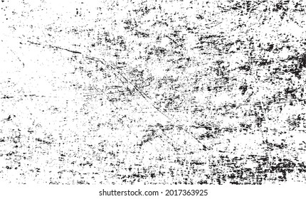 Distressed uneven grunge vector background. Overlay over any design to create interesting effect and depth. Black isolated on white.