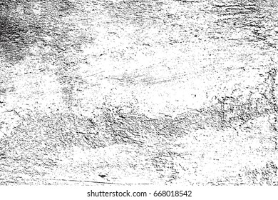 Distressed urban black overlay texture. Grunge dark grainy messy background. Dirty empty used cover template. Ink brushed renovate wall backdrop. Insane aging design element. EPS10 vector.