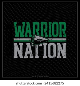 Distressed Warrior Nation, Warrior Nation, Sports emblem, Sports