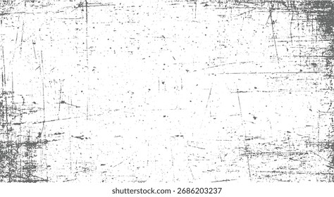 Un fondo blanco afligido con numerosos arañazos grises y motas que crean un efecto texturizado.