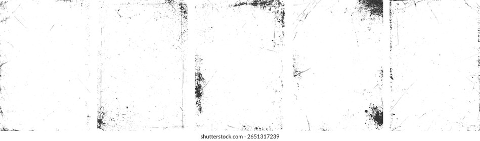 Fundo branco aflito com manchas e riscos pretos espalhados.