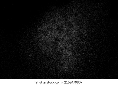 Weiße graue Textur. Staubüberlagerungen strukturiert. Kornrauschpartikel. Paket mit Schneeeffekten. rosteter schwarzer Hintergrund. Vektorgrafik, EPS10.  