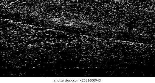 Distressed white grainy texture with dust overlay textured. Grainy noise particles and snow effect on a black background