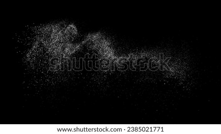 Distressed white grainy texture. Dust overlay textured. Grain noise particles. Snow effects pack. Rusted black background. Vector illustration, EPS 10.  