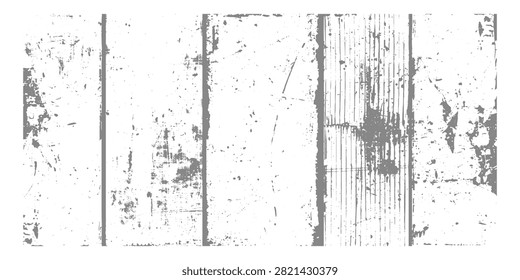 Distressed white wooden plank texture, rustic painted wood background, weathered vertical boards, chipped paint, vintage farmhouse style, cracked grain, seamless texture design.