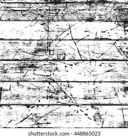 Distressed Wooden Wooden Planks distress overlay texture for your design. EPS10 vector. 