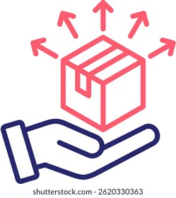 Distributing Icon Color Vector Illustration