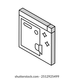 distributing press release isometric icon vector. distributing press release sign. isolated symbol illustration