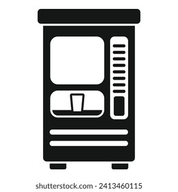 Distribuir el icono de la bebida del barco simple vector. Comida portátil. Vendedora de aperitivos