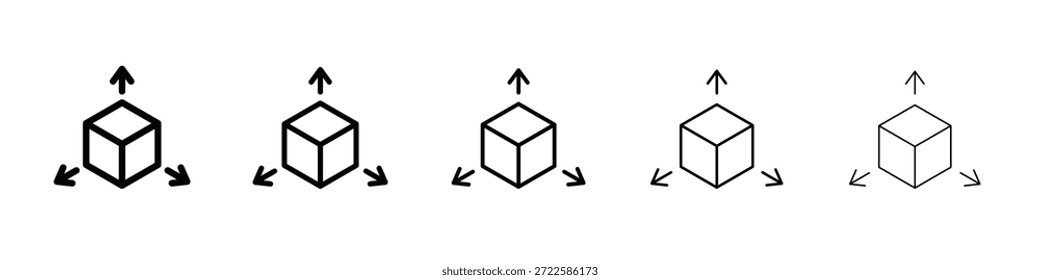 Diseño de icono de canal de distribución, logotipo, App, interfaz de usuario. Ilustración vectorial, EPS