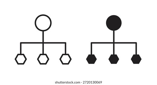 Ilustración del icono del canal de distribución, Vector de línea delgada, signo de Diseño web,