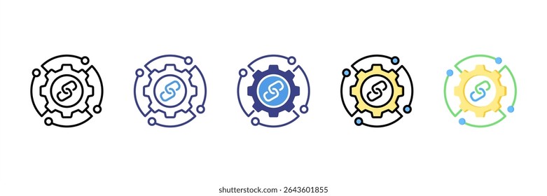 Canales de distribución Multi Style Icon Set